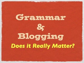 Grammar and Blogging
