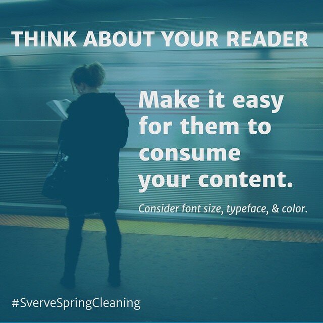 Think about our reader! They don't want to work to get your content! #blogtips #bloglife #ontheblog #svervespringcleaning #tips