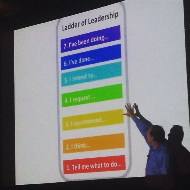 The ladder of #leadership #cmxsummit #inspo @davidspinks